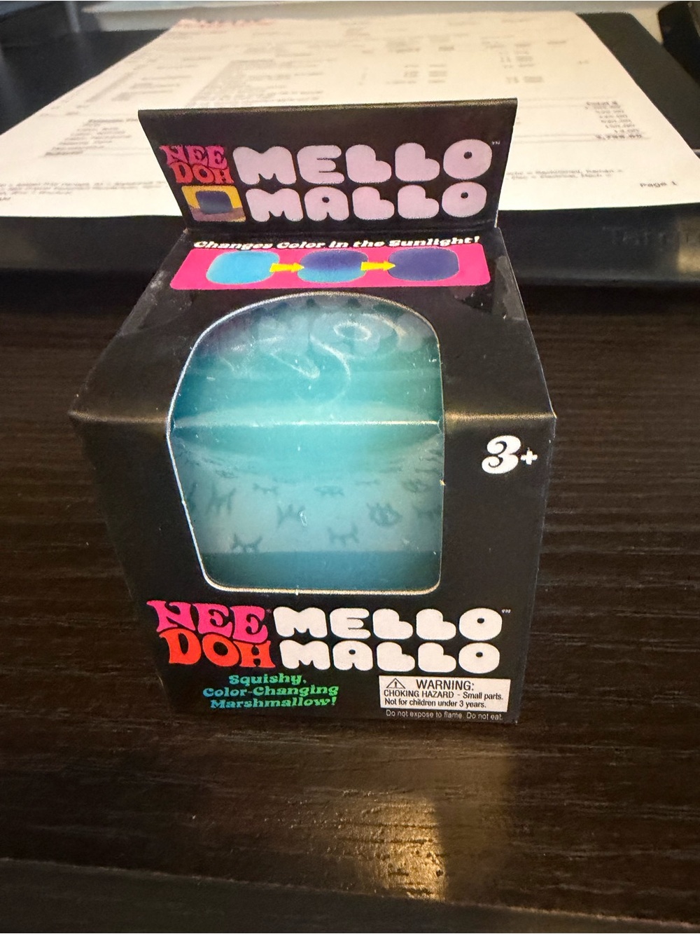 Mello Mallo Color-Changing Squishy Toy - Blue